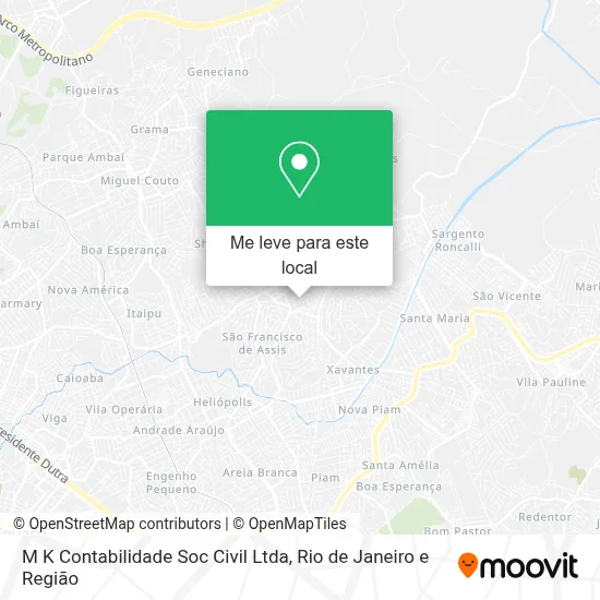 M K Contabilidade Soc Civil Ltda mapa