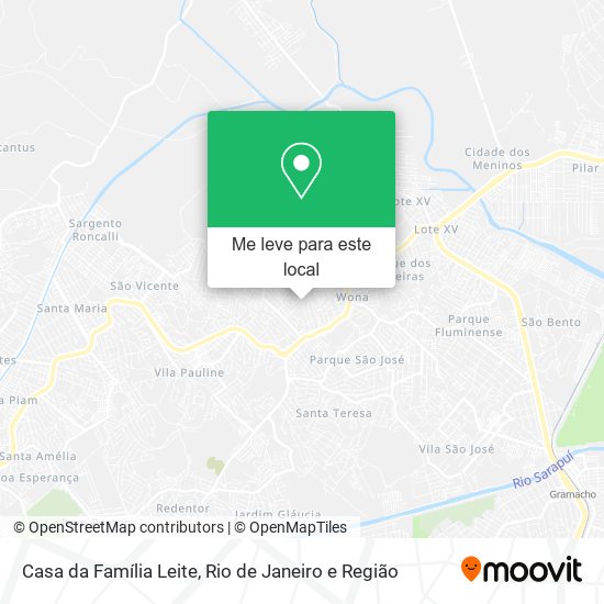 Casa da Família Leite mapa
