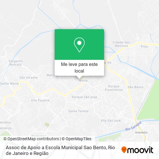 Assoc de Apoio a Escola Municipal Sao Bento mapa