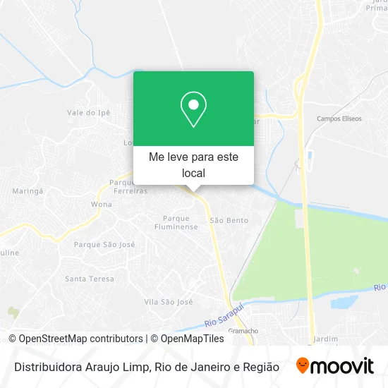 Distribuidora Araujo Limp mapa