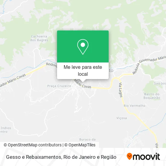 Gesso e Rebaixamentos mapa