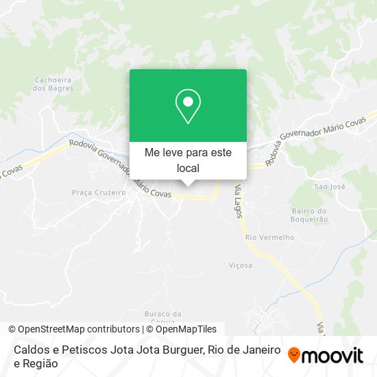 Caldos e Petiscos Jota Jota Burguer mapa