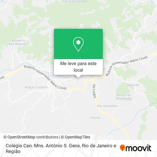 Colégio Cen. Mns. Antônio S. Gens mapa