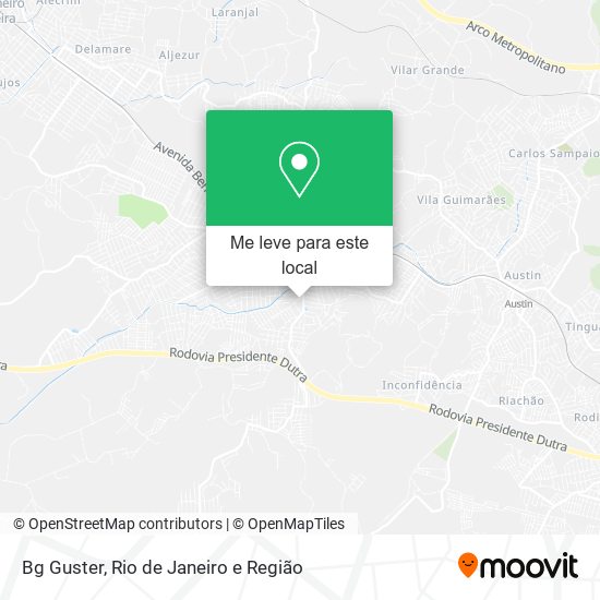Bg Guster mapa