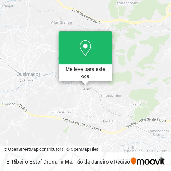 E. Ribeiro Estef Drogaria Me. mapa