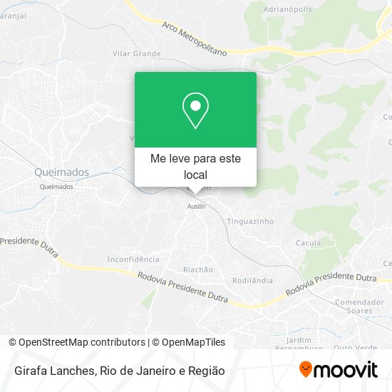Girafa Lanches mapa