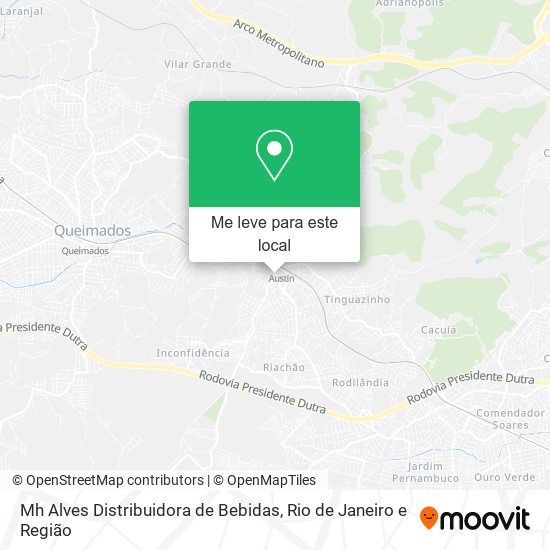 Mh Alves Distribuidora de Bebidas mapa