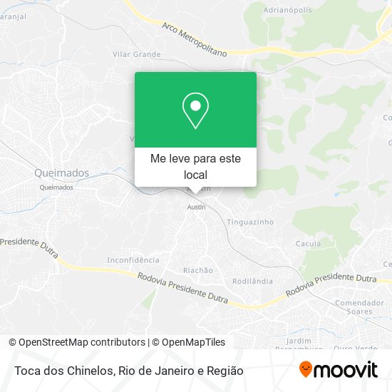 Toca dos Chinelos mapa