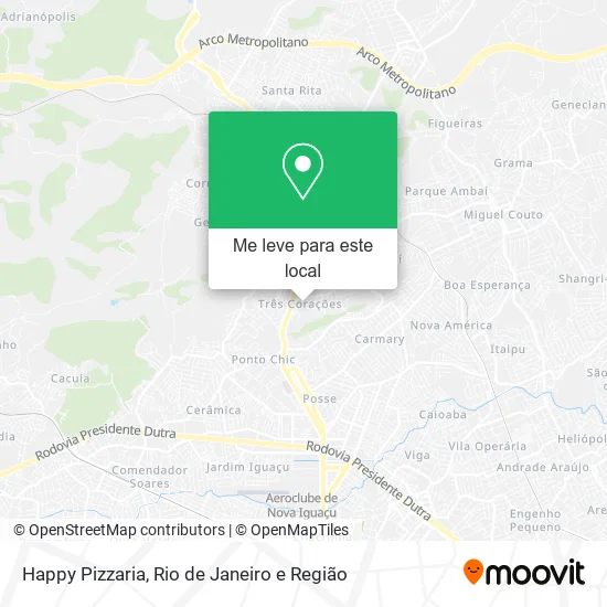 Happy Pizzaria mapa