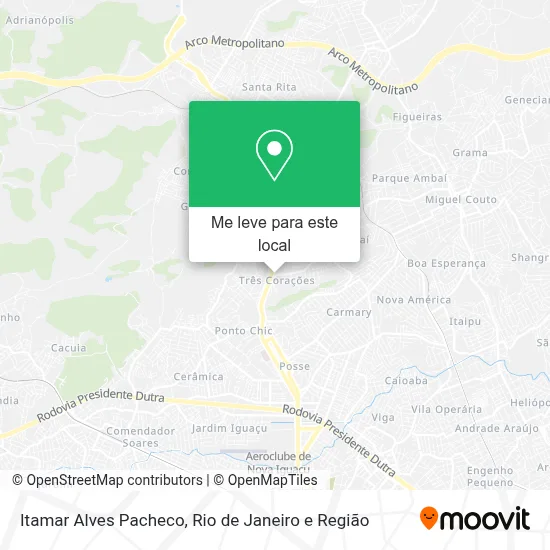 Itamar Alves Pacheco mapa