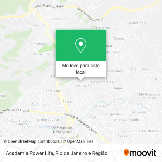 Academia Power Life mapa