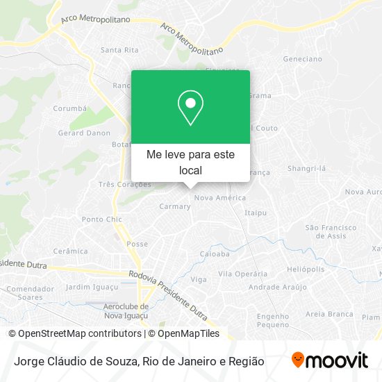 Jorge Cláudio de Souza mapa