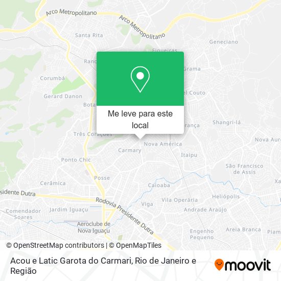 Acou e Latic Garota do Carmari mapa