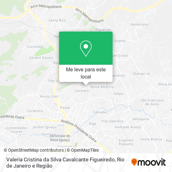 Valeria Cristina da Silva Cavalcante Figueiredo mapa