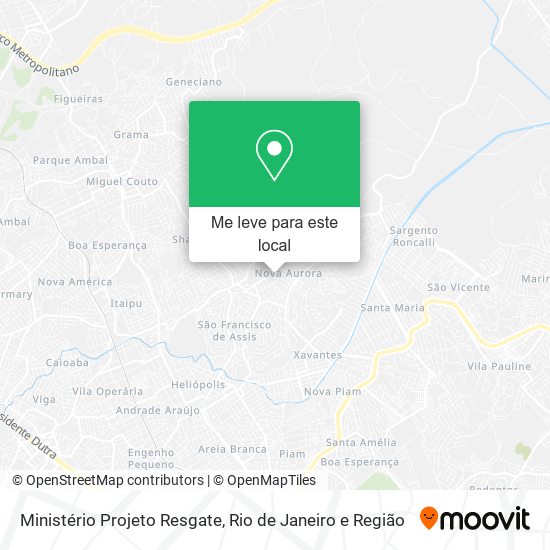 Ministério Projeto Resgate mapa