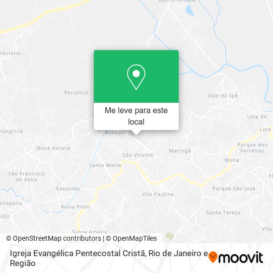 Igreja Evangélica Pentecostal Cristã mapa