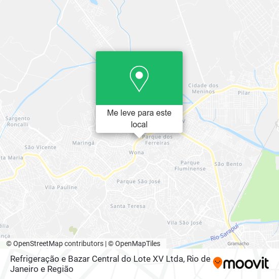 Refrigeração e Bazar Central do Lote XV Ltda mapa