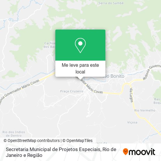 Secretaria Municipal de Projetos Especiais mapa