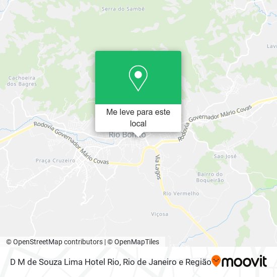 D M de Souza Lima Hotel Rio mapa