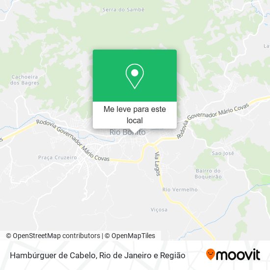 Hambúrguer de Cabelo mapa