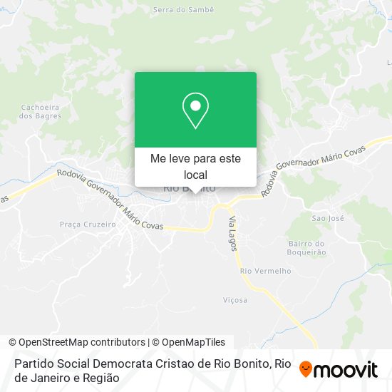 Partido Social Democrata Cristao de Rio Bonito mapa