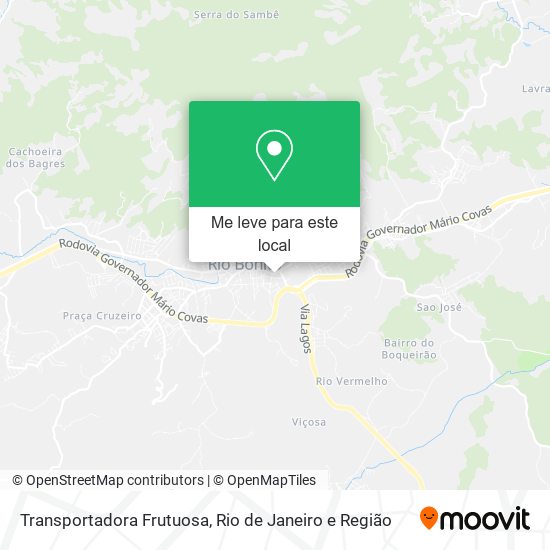 Transportadora Frutuosa mapa