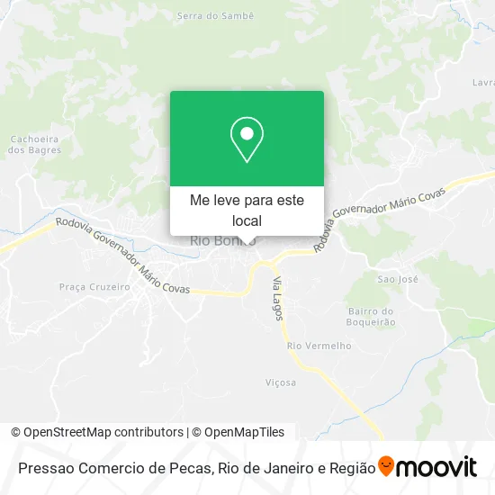 Pressao Comercio de Pecas mapa