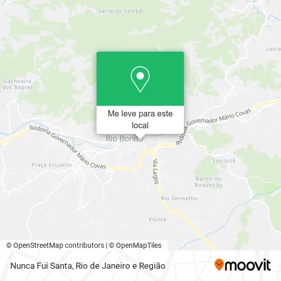 Nunca Fui Santa mapa