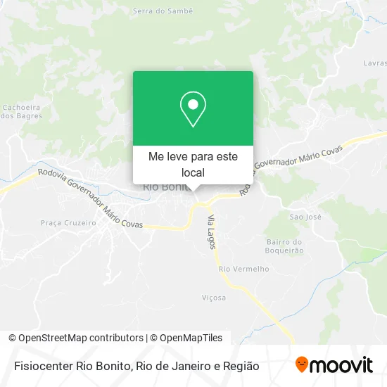 Fisiocenter Rio Bonito mapa