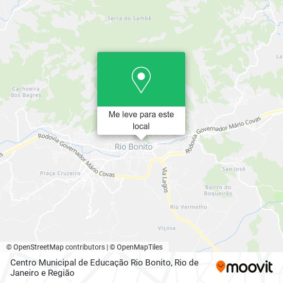 Centro Municipal de Educação Rio Bonito mapa