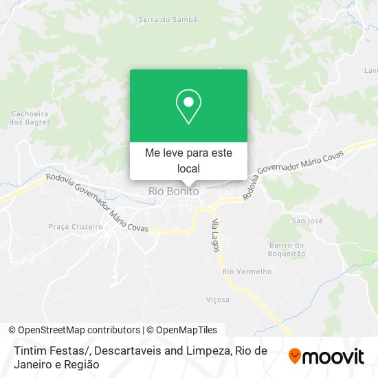 Tintim Festas / , Descartaveis and Limpeza mapa