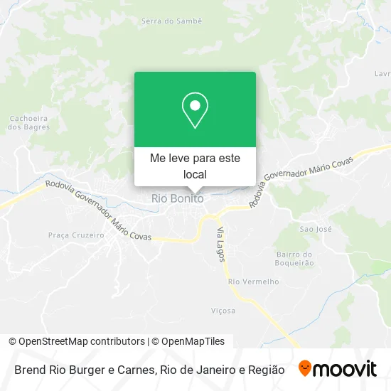 Brend Rio Burger e Carnes mapa