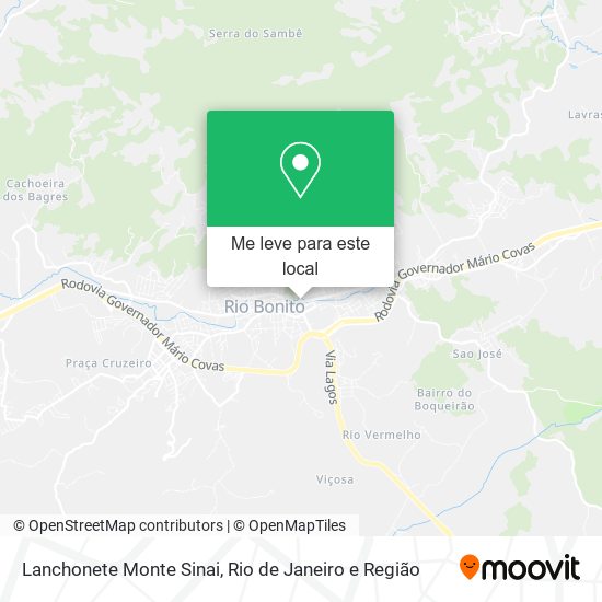 Lanchonete Monte Sinai mapa