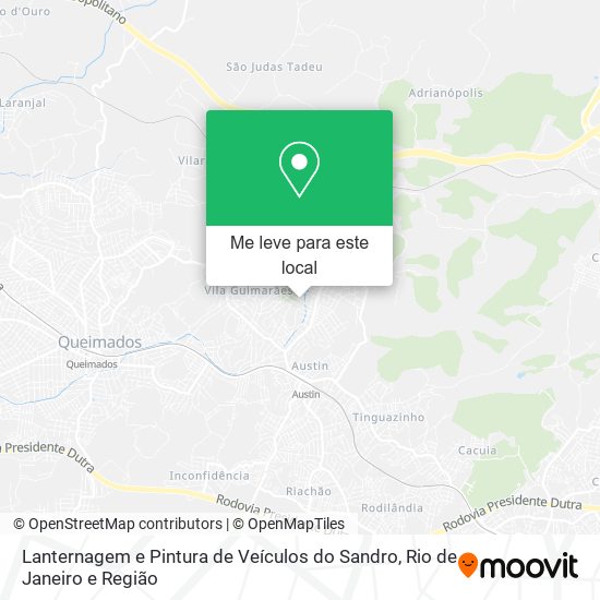 Lanternagem e Pintura de Veículos do Sandro mapa