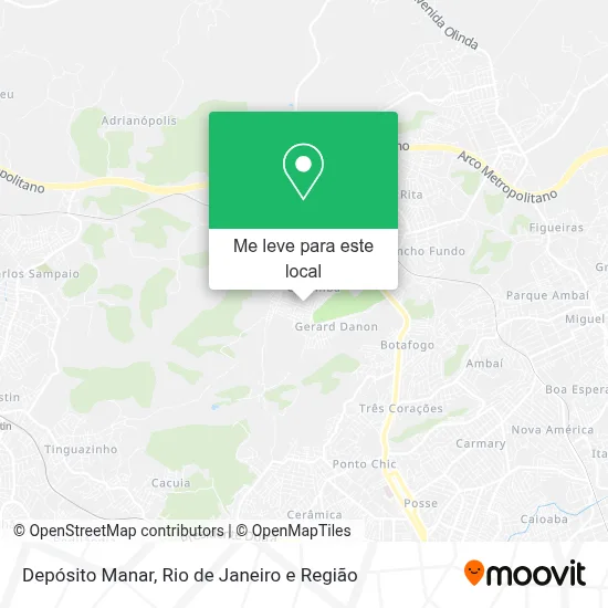Depósito Manar mapa