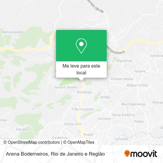 Arena Boderneiros mapa