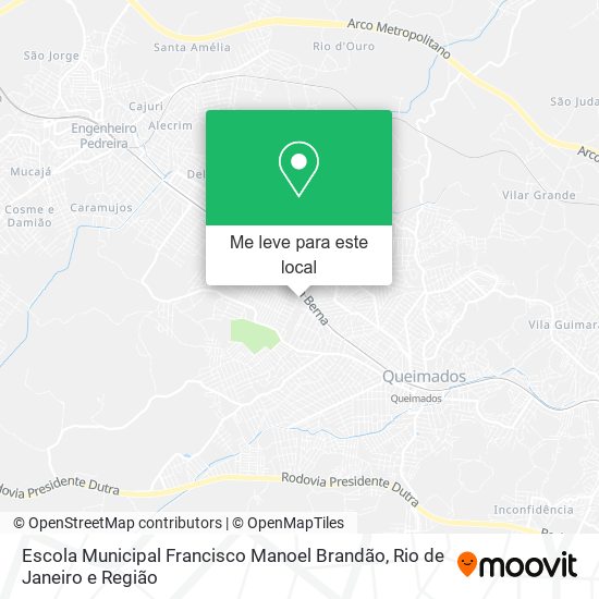 Escola Municipal Francisco Manoel Brandão mapa