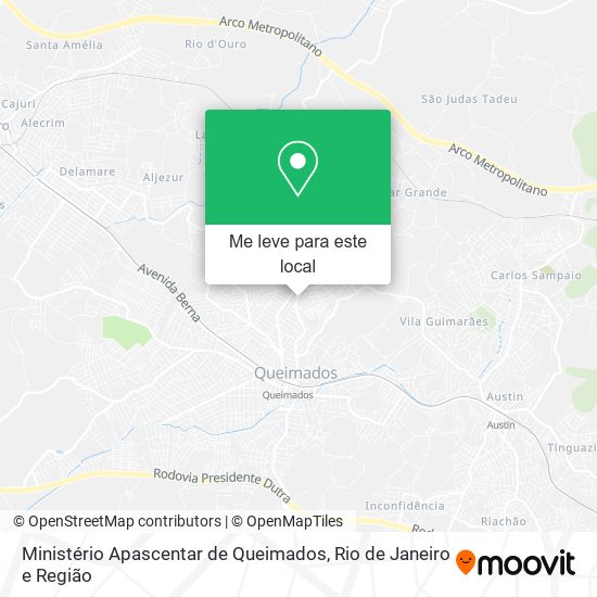 Ministério Apascentar de Queimados mapa