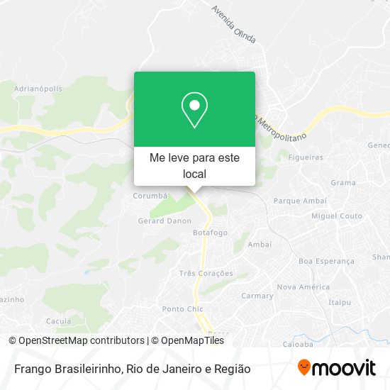 Frango Brasileirinho mapa