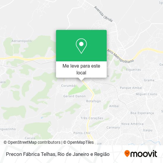 Precon Fábrica Telhas mapa