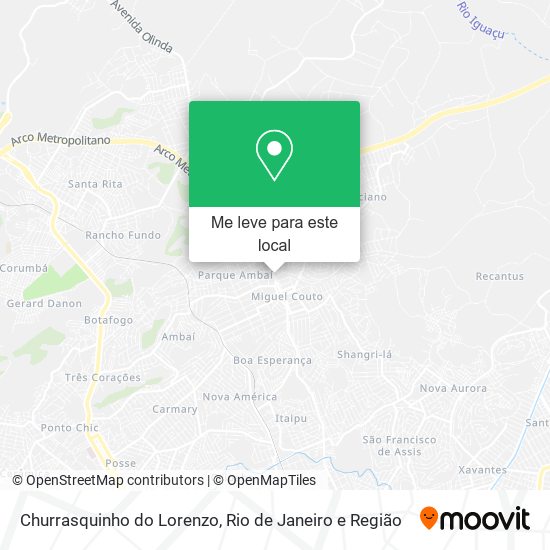 Churrasquinho do Lorenzo mapa
