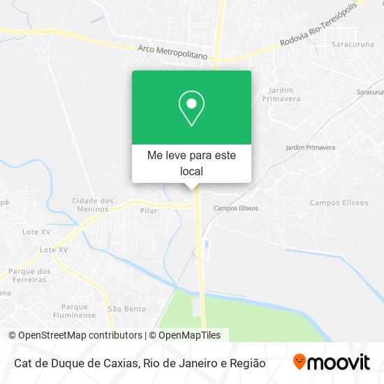 Cat de Duque de Caxias mapa