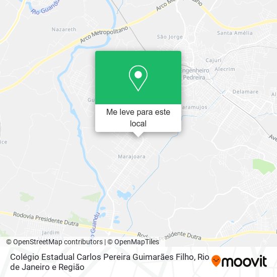 Colégio Estadual Carlos Pereira Guimarães Filho mapa