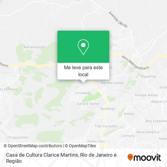 Casa de Cultura Clarice Martins mapa