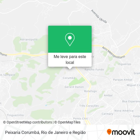 Peixaria Corumbá mapa