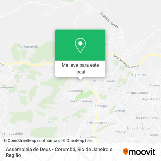 Assembléia de Deus - Corumbá mapa