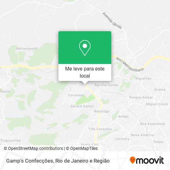 Gamp's Confecções mapa