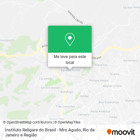 Instituto Religare do Brasil - Mro Agudo mapa