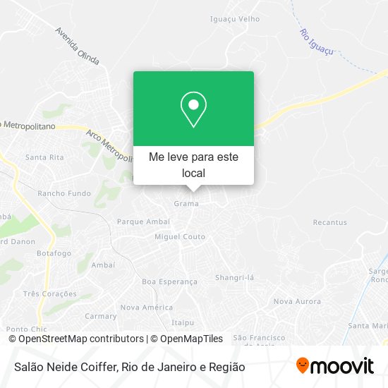 Salão Neide Coiffer mapa