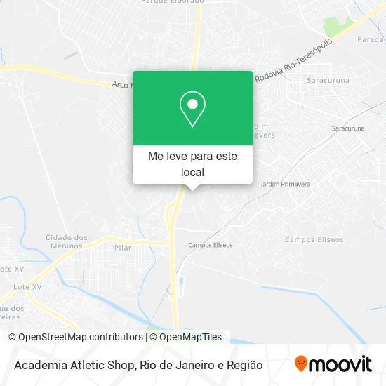 Academia Atletic Shop mapa